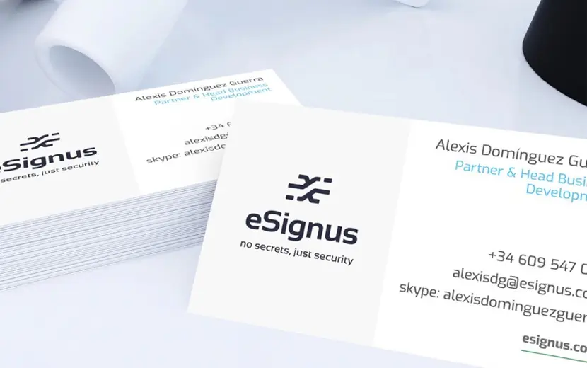 Elementos gráficos de la marca eSignus